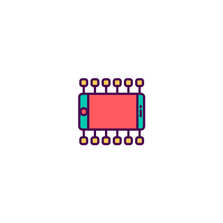 Smart phone icon design. Marketing icon vector illustration