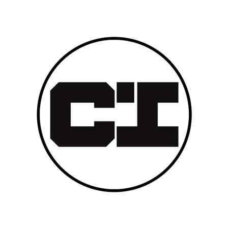 CI Letter Logo Design With Simple styleの写真素材