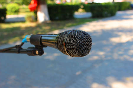 Street microphoneの写真素材