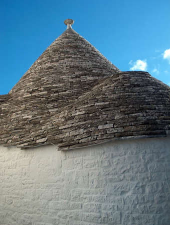 Trulli houses in Alberobello (Puglia Region - Italy). It is a typical and ancient way of building houses you can find only in Alberobello and neighbourhood.の写真素材