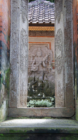 Ubud Palace (Puri Saren), Bali, Indonesiaの写真素材