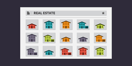 Real Estate Search Resultsのイラスト素材