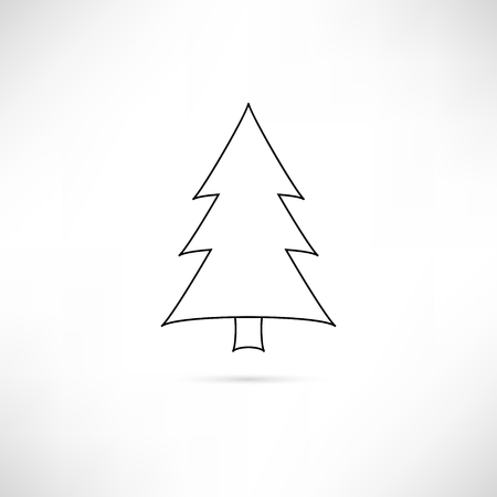Sinply Christmas Tree Vetor Iconのイラスト素材