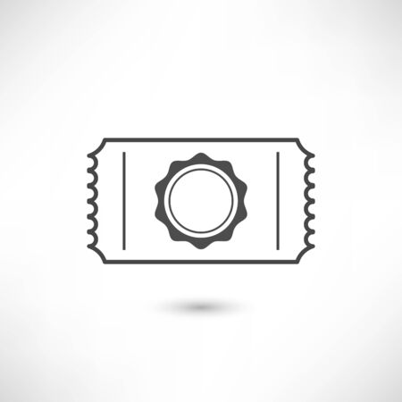 Ticket Badge Iconのイラスト素材