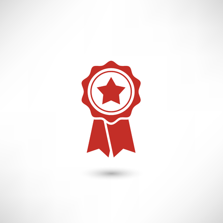 Red Badge Starのイラスト素材
