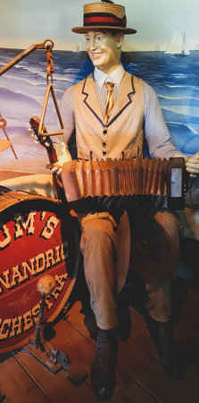 Osaka, Japan on April 9 2019. Amity village theme Amity island gifts at Universal Studios Japan in Osaka, Japanのeditorial素材