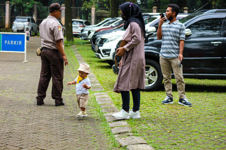 Jakarta, Indonesia in December 2022. The Zoo in Ragunan is one of the favorite places for small and...
