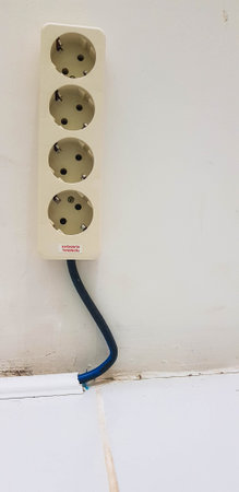Colokan or Terminal or in english is electricity socket. This socket has an available capacity more than 1 plugs.の写真素材