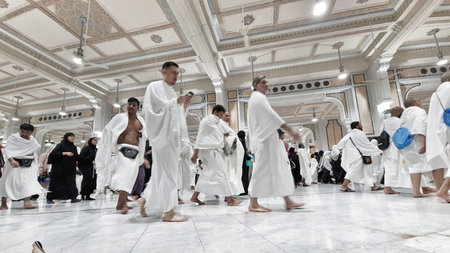 Mecca, Saudi Arabia on February 25, 2024. One of the mandatory conditions for Umrah is Sa'i, which...