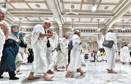 Mecca, Saudi Arabia on February 25, 2024. One of the mandatory conditions for Umrah is Sa'i, which...
