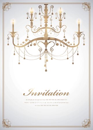 Luxury Chandelier background 08のイラスト素材