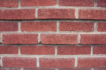 Rough red brick backgroundの写真素材