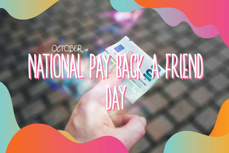 PAY BACK A FRIENDの写真素材