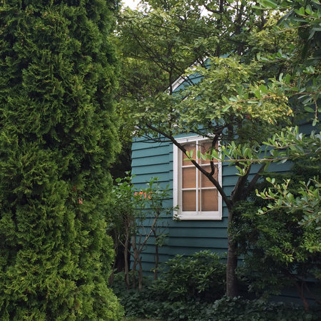 Blue Houseの写真素材