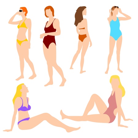 Holidays Women Set 01のイラスト素材