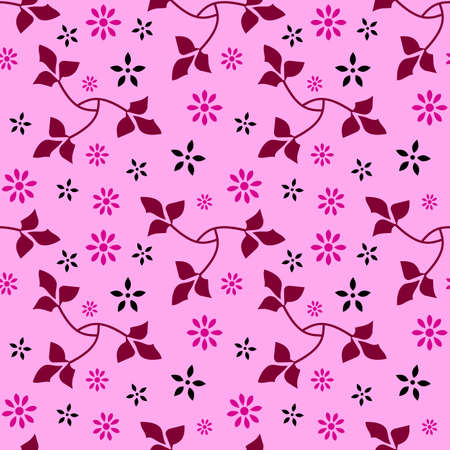 Seamless Floral Pattern 09のイラスト素材