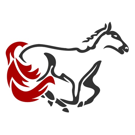 Racing Horse Icon 2のイラスト素材