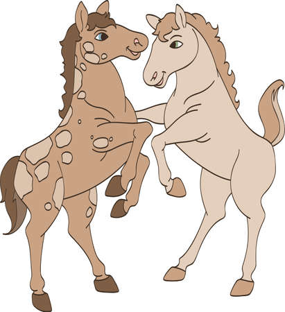 Sister Horsesのイラスト素材