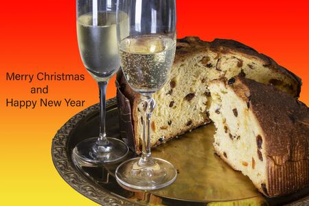 Merry Christmas and Happy New Yearの写真素材