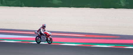Moto GP Emilia Romagna, Misano, 20 September 2020: Moto3 Ogura riderのeditorial素材
