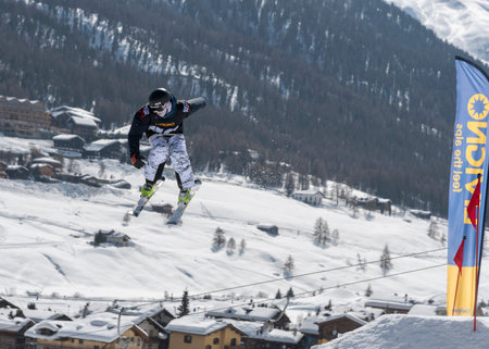Freestyle sky, Valtellina - Livigno, Italyの写真素材