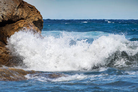 Portoferraio, Elba Island: storm.の写真素材