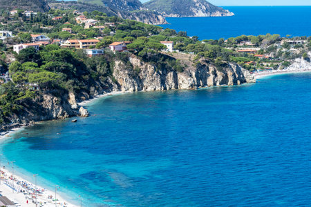 Ghiaie beach, Portoferraio, Elba Island.の写真素材