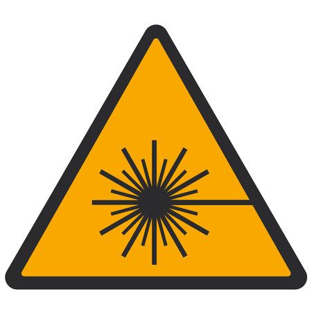 Radiation Triangle flat icon. Vector pictograph style is a flat symbol on a white background.のイラスト素材