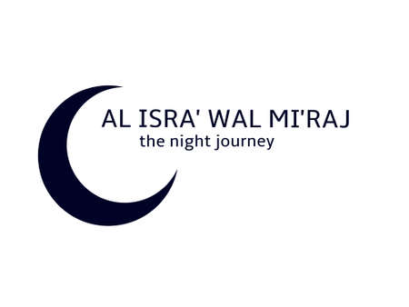 Isra' Mi'raj, the night journeyのイラスト素材