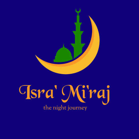 Vector Isra'Mi'rajのイラスト素材