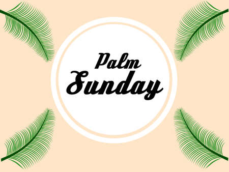 Illustration vector graphic of palm sundayのイラスト素材