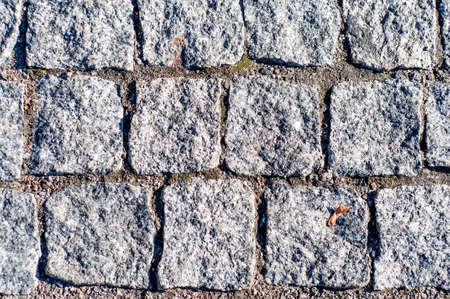 Close up of abstract background texture of paving stoneの写真素材