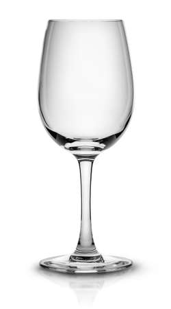 Empty wine glass for white wineの写真素材