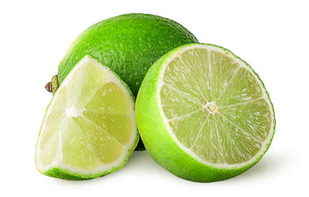 Several pieces of limeの写真素材