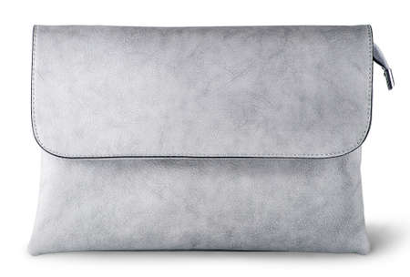 In front elegant gray female clutch bagの写真素材