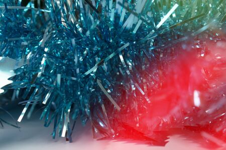 Christmas Background with tree decorations. Christmas cardの写真素材