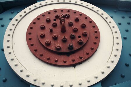 London Tower Bridge Close-Up Steel Structure Bolts and Strewsの写真素材