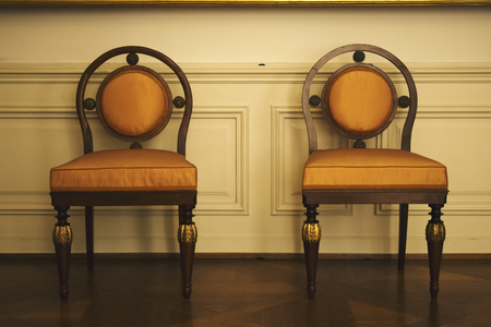 Vintage Scenery with vintage chairsの写真素材