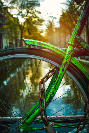 Amsterdam urban background landscapeの写真素材