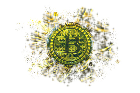 bitcoin golden coin, cryptocurrency concept, bitcoin market concept, cryptocoins priceの写真素材