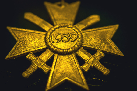 German world war two memorabilia war relics metal detecting finds world war 2 objectsの写真素材