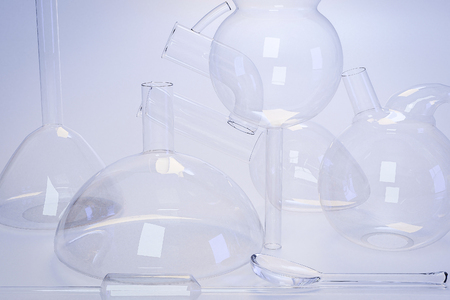 Laboratory medical glassware of chemistry experimentsの写真素材