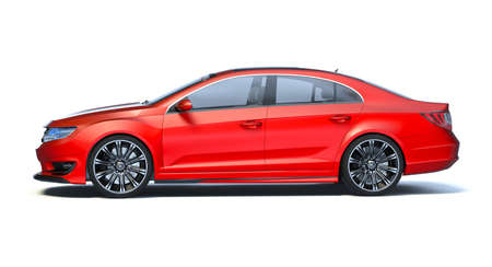 3D rendering of a brand-less generic concept carの写真素材