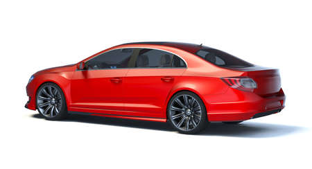 3D rendering of a brand-less generic concept carの写真素材