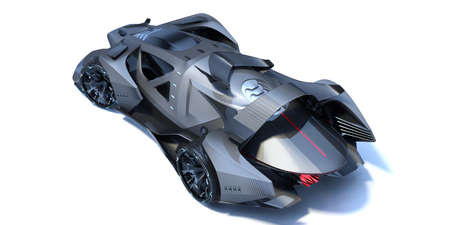 3D rendering of a brand-less generic concept carの写真素材