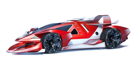 3D rendering of a brand-less generic concept carの写真素材