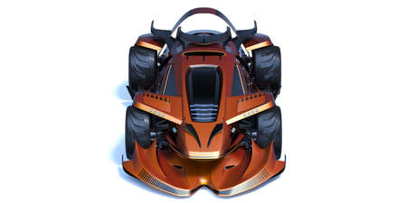 3D rendering of a brand-less generic concept carの写真素材