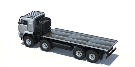 3D rendering of a brand-less generic concept truckの写真素材