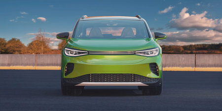 3D rendering of a brand-less generic SUV