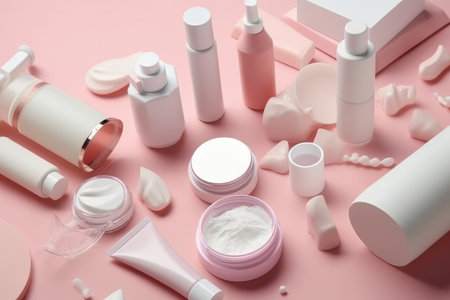 generic skin product cosmetics backgroundの素材